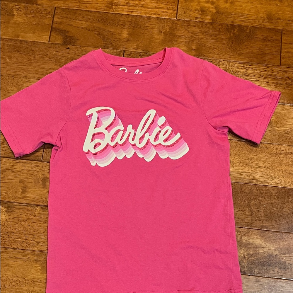 Barbie Hot Pink Logo Short Sleeve Tee